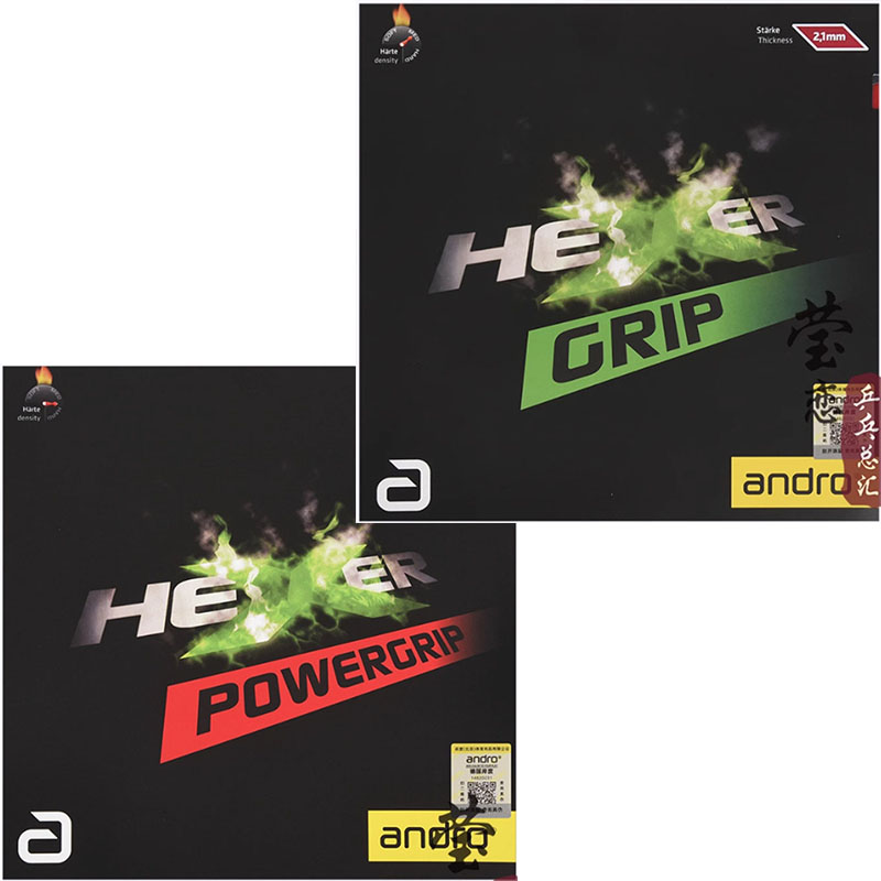 Table Tennis Shop - Andro HEXER GRIP Tischtennisgummi, nicht klebrig,