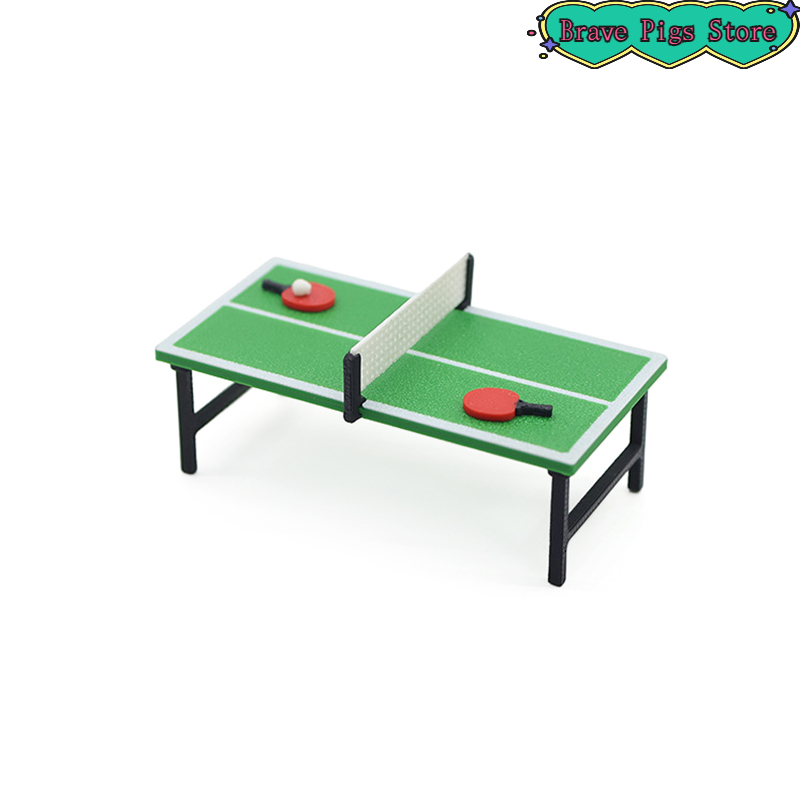 Table Tennis Shop - 1:12 Miniatur Tischtennisschläger Modell Tischtennis Tischdekoration