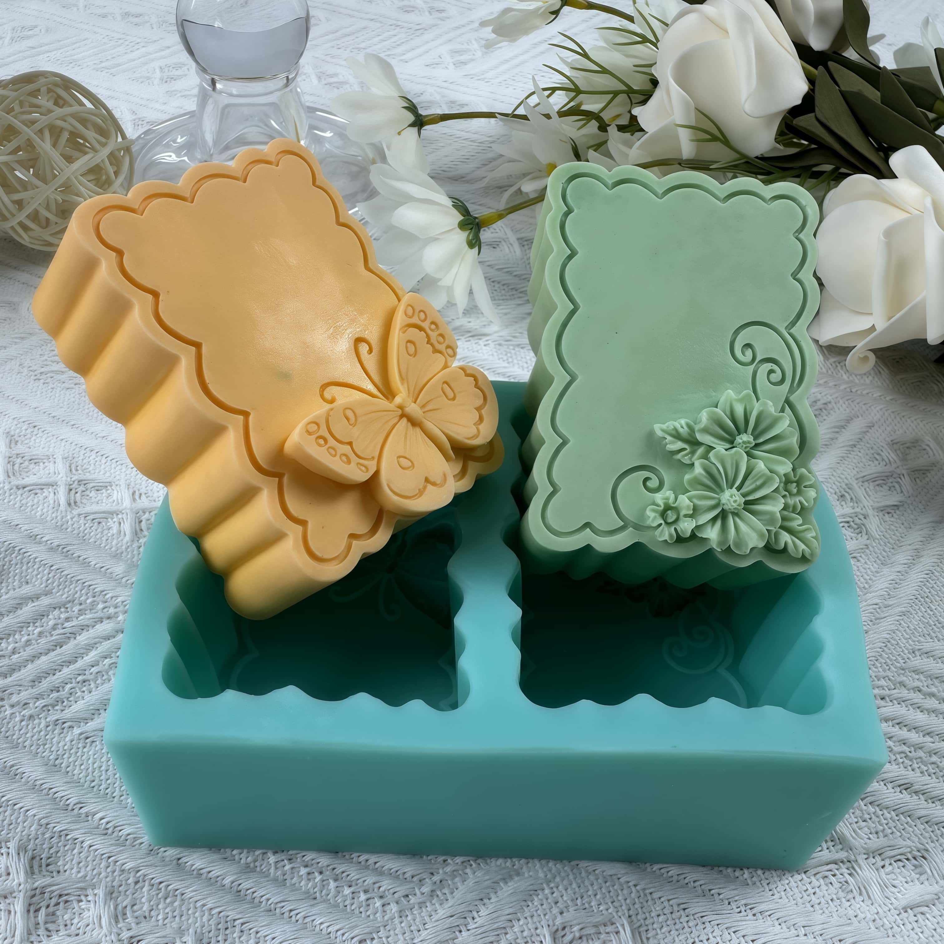 Butterfly Rubber Sheet - Schmetterlings-Blumen-Seifenform, DIY-Silikonformen für die Herstellung von