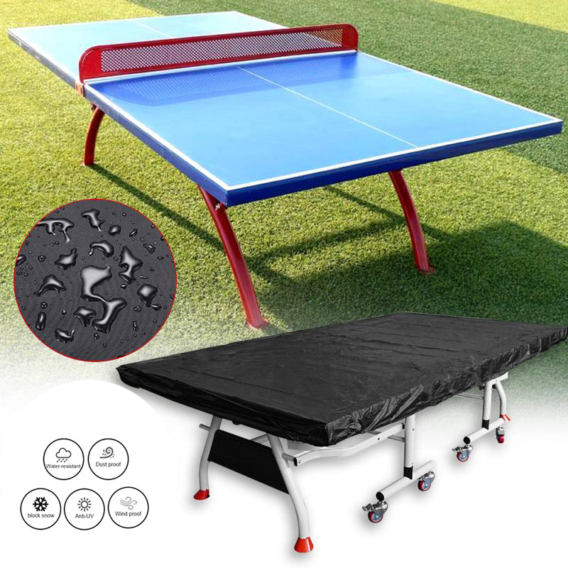 Table Tennis Shop - Tischtennis-Tischdecke, Tischdecke, wasserdicht, staubdicht, Anti-Ultraviolett, Schwarz,