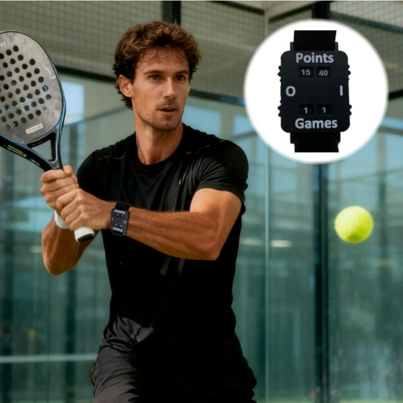 Wristband Ping Pong - Tennis-Punktezähler-Uhr mit Verstellbarem Armband Tragbarer Pickleball