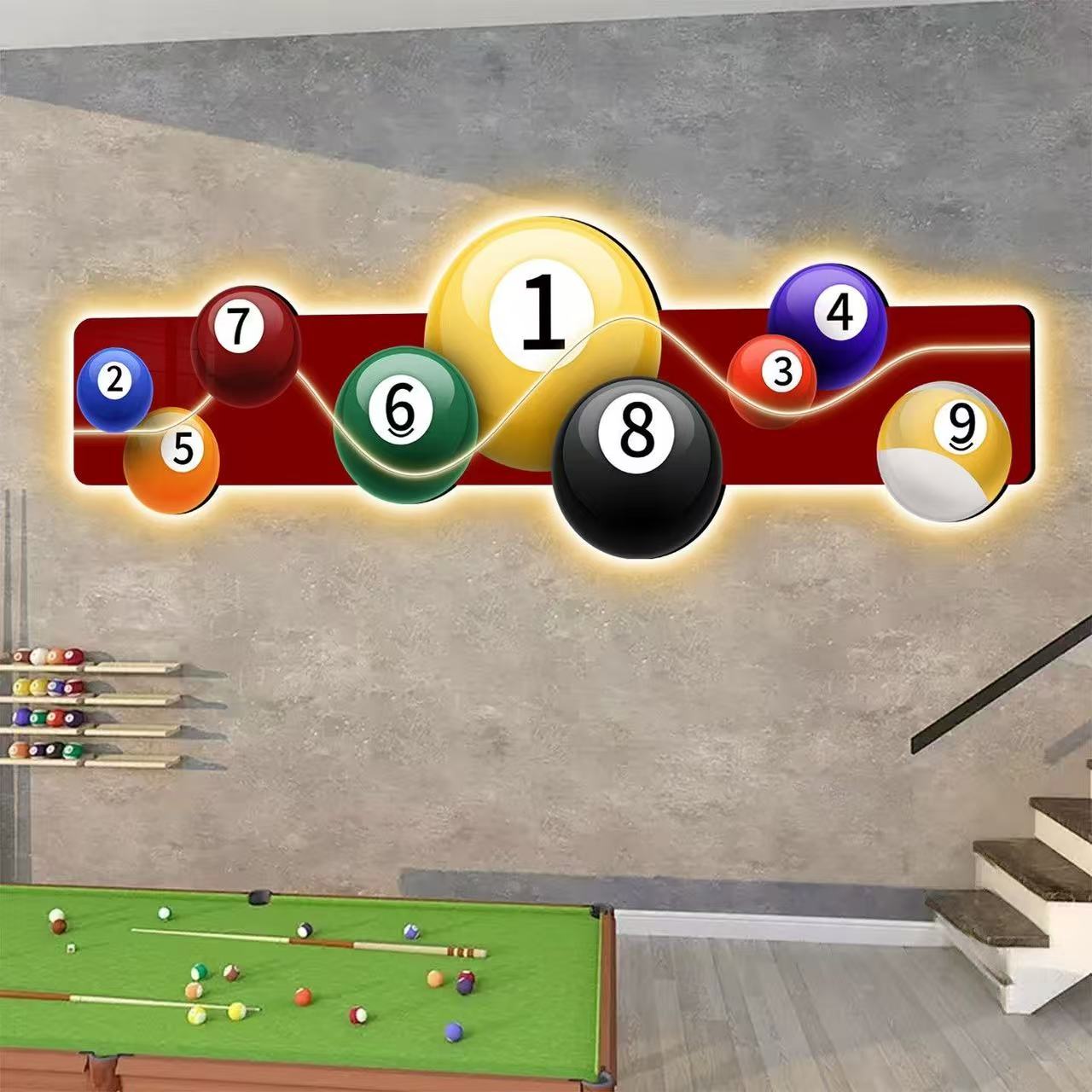 Billardhallen-Dekorationsgemäl – Hall Table Tennis Bewertung und Preis