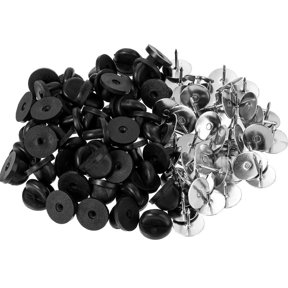 50 Paar Gummi Blank Pin Backs  – Butterfly Rubber Sheet Bewertung und Preis