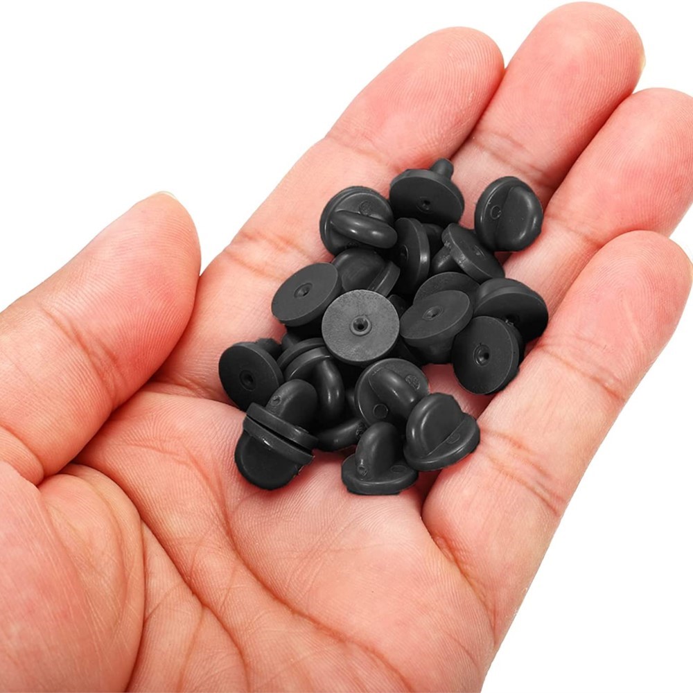 50 Paar Gummi Blank Pin Backs  – Butterfly Rubber Sheet Bewertung und Preis
